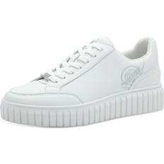 s.Oliver Damen Sneaker Plateau Schnürschuh - Beige