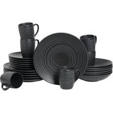 Creatable Lava Stone Schwarz Kombiservice 24-tlg Service