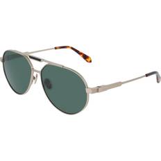 Ferragamo Herr - Pilot Solglasögon Ferragamo Uomo SF327S Sunglasses - Titanio Oro/Pilot