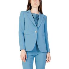 Turquoise Blazers Rinascimento Polyester Suit Blazer - Blue