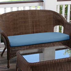 Blue Garden Benches Winston Porter Indoor Outdoor Cushion 3.0 H x 43.0 W x 19.5 D Garden Bench