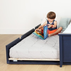 Harriet Bee Borel Solid Wood Trundle Bed 11.7 H x 40.7 W x 74.5 D in Blue