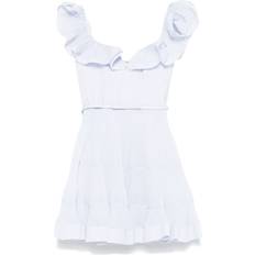 Zimmermann Klänningar Zimmermann Pleated Riffles Bustier Dress - Blue