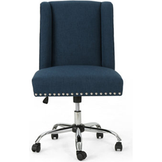 Red Barrel Studio Upholstered Navy Blue Office Chair