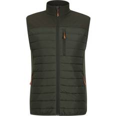 Men - Microfiber Vests Mountain warehouse Turbine II Hybrid Padded Gilet - Green