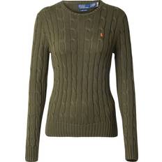 Polo Ralph Lauren Women Clothing Polo Ralph Lauren Round Neck Sweater with Pony - Green