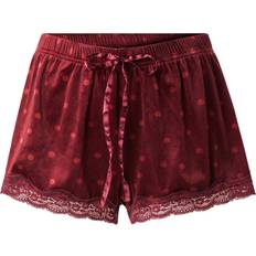 Rojo - Shorts deportivos Hunkemöller Pantalón Corto De Terciopelo Y Encaje - Morado