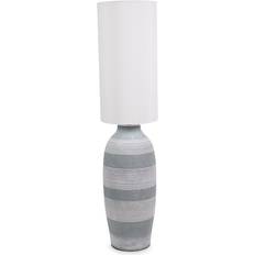 Ceramic Floor Lamps & Ground Lighting ValueLights Deegan Natural Cream/Grey Floor Lamp 124cm
