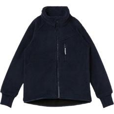 Polarn O. Pyret Kid's Sherpa Fleece Jacket - Dark Navy Blue