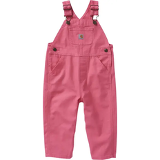 6-9M Pants Children's Clothing Carhartt Girl's Loose Fit Canvas Bib Overalls - Pink Lemonade