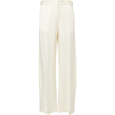 Toteme High Rise Wide Leg Pants - White