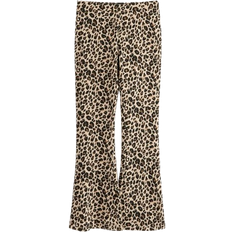 Lindex Flared Leggings With Brushed Inside - Light Beige