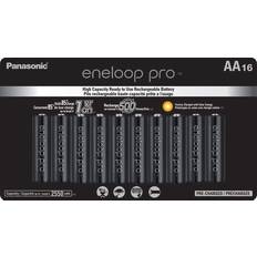 Panasonic eneloop pro aa Panasonic Eneloop Pro AA 2500mAh Rechargeable Battery 16-pack