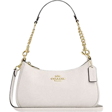 Coach Teri Shoulder Bag - Pebbled Leather/Gold/Chalk