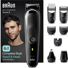 Nose Trimmer - Rechargeable Battery Trimmers Braun 8-in-1 Style Kit 3 MGK3440