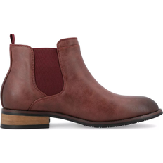 Block Heel - Men Chelsea Boots Vance Co. Landon - Red