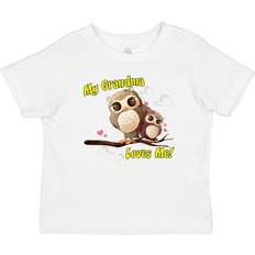 Birds T-shirts Children's Clothing Inktastic Baby My Grandma Loves Me Owl T-shirt - White