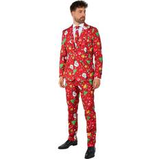 OppoSuits Christmas Red Icons Light Up Kostym