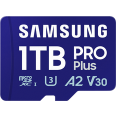 Schede di Memoria & Chiavette USB Samsung PRO Plus MicroSDXC Class 10 UHS-l U3 V30 A2 180/130MB/s 1TB +USB Card Reader