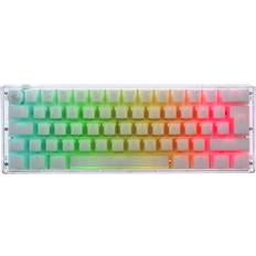 60% - Gaming tastatur - Hvite Tastaturer Ducky DKON2161ST ONE 3 Mini Aura White RGB Cherry MX Blue Hotswap Keyboard (Nordic)