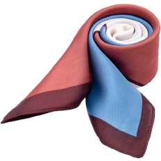 Fahlén Of Sweden Scarf - Blue/Light Brown/White