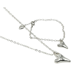 Silverpläterad Smyckesset Pearls for Girls Necklace & Bracelet set - Silver