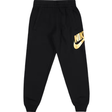 Vêtements pour enfants Nike Big Kid's Sportswear Club Fleece Sweatpants - Black/Metallic Gold (HQ0981-010)