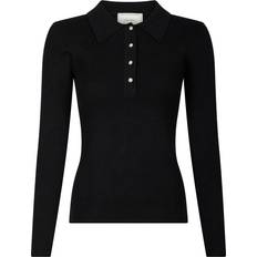 Neo Noir Gensere Neo Noir Panama Knit Blouse - Black