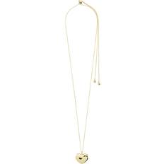 Gullbelagt - Herre Halskjeder Pilgrim Sophia Heart Necklace - Gold