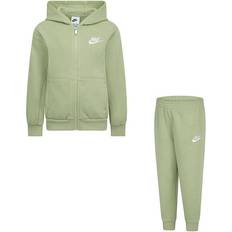 Children's Clothing Nike Little Kid's Full Zip Club Hoodie Set - Oil Green (86L445-EF2)