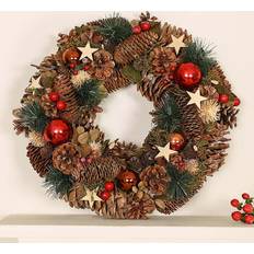 Dibor Stars Wreath Multicolour Decoration 91.4cm