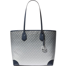 Michael Kors Blue Totes & Shopping Bags Michael Kors Eva Large Ombré Signature Logo Tote Bag - Navy