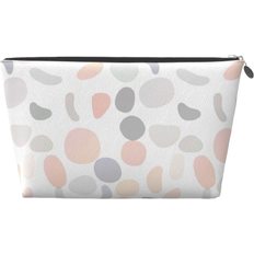 Leather - Women Toiletry Bags & Cosmetic Bags Crywmqq Dots Print Cosmetic Bag - Silver