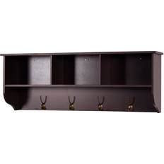 Kojooin Wall Mounted with Storage Shelf Espresso Coat Hook 41.5"