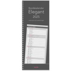 Spiral kalender 2025 Burde 2025 Table Calendar Elegant Spiral