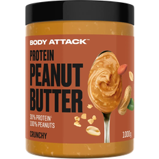 Glutenvrij Zoete en hartige spreads Body Attack Peanut Butter 1000g 1KG