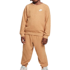 Girls - Nylon Tracksuits Nike Little Kid's Sportswear Cable Knit Set - Flax (86M522-J1G)