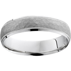 Pompeii3 Hammered Textured 5mm Wedding Ring 14K - White Gold