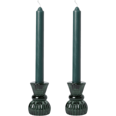 Mano Atelier Gift Set Dk Green Ljusstake 7.8cm 2st