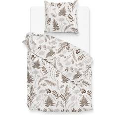 Zo Home Flannel Autunno Natural Leaves Autumn Duvet Cover Brown (220x155cm)