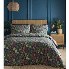 Cotton - Turquoise Duvet Covers Charlotte Thomas SimplyJasmina Teal Floral Duvet Cover Turquoise (230x220cm)