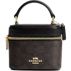 Handbags Coach Ava Crossbody Bag In Signature Canvas - Gold/Walnut/Black