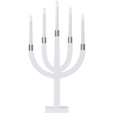 Star Trading Elias White/Silver Candle Bridge 35cm