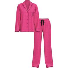 Women Pajamas Victoria's Secret Glazed Satin Long Pajama Set - Lusious Rose