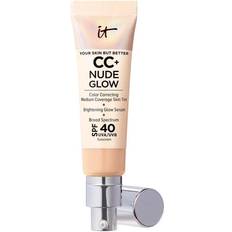 Hyaluronic Acid CC Creams IT Cosmetics CC+ Nude Glow Lightweight Foundation + Glow Serum SPF40 Deep