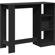 vidaXL Counter Bistro Black Bar Table 46x124cm