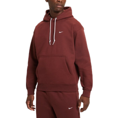 Nike Solo Swoosh Men's Fleece Pullover Hoodie - Dark Pony/White