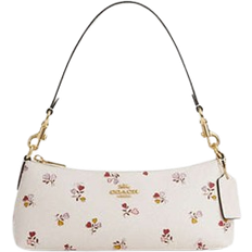 Coach Charlotte Shoulder Bag With Heart Print - Gold/Chalk Multi