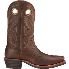 Leather - Men Sport Shoes Ariat Heritage Roughstock M - Brown Oiled Rowdy