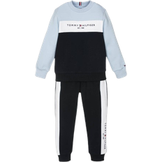 Organic Cotton Tracksuits Tommy Hilfiger Boy's Colour Block Crew Tracksuit - Navy Blue/Pale Blue/White